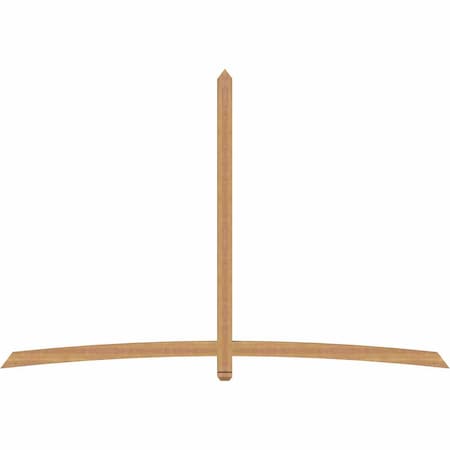 Ekena Millwork Bellingham Timber Gable Bracket, Western Red Cedar, 108"W x 72"H x 3 1/2"D x 3 1/2"F, 16/12 Pitch GBW108X72X0404BEL00SWR